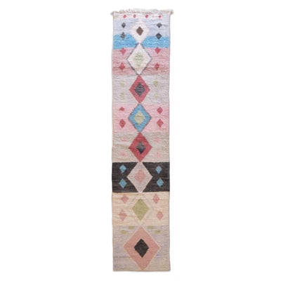 Tapis de couloir berbère Boujaad coloré 89 x 492 cm AFK LIVING