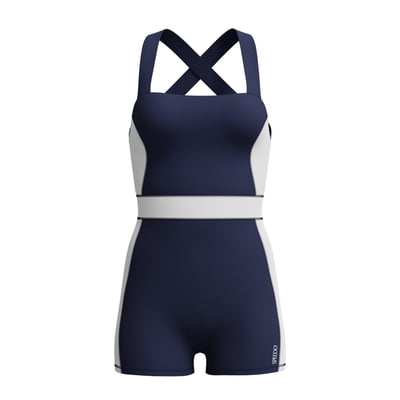 Maillot de bain 1 pièce shorty motif/style blocs de couleurs SPEEDO