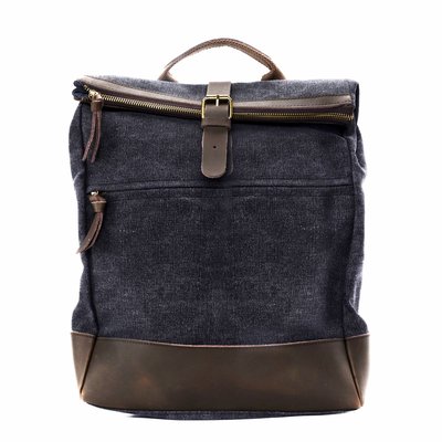 Sac à dos en toile et cuir brut TEKOKOTA OH MY BAG