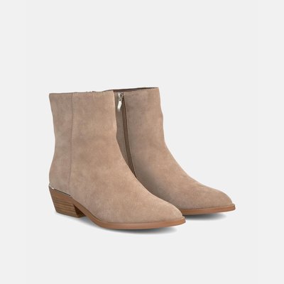 Bottines en cuir avec fermeture éclair ALMA EN PENA