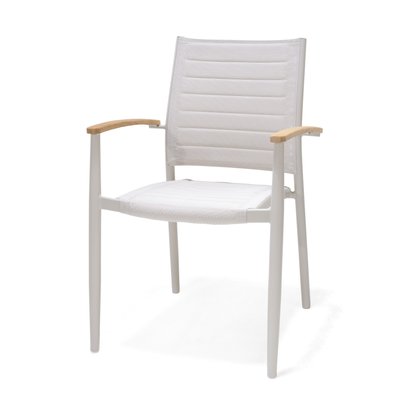 Fauteuil d'extérieur aluminium blanc Azur ZAGO