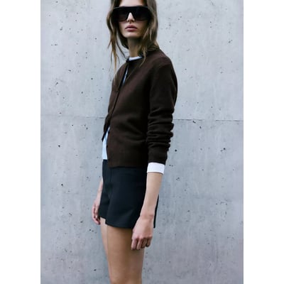 Cardigan en maille avec détail floqué MANGO