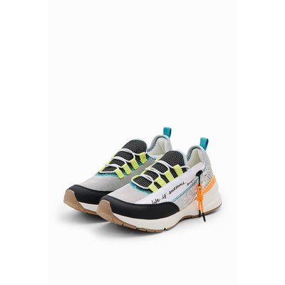 Baskets de running patchwork fermeture Éclair DESIGUAL