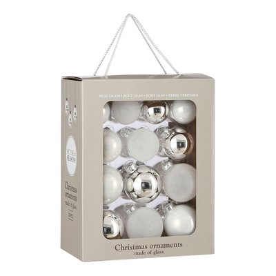 Ensemble de boules de Noël GLASS BAUBLES HOUSE OF SEASONS