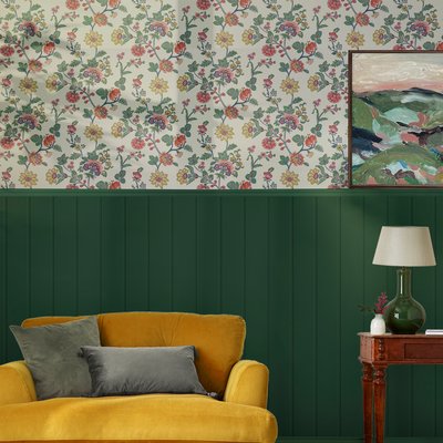 Papier peint Cottage fleurs jacobines JOULES