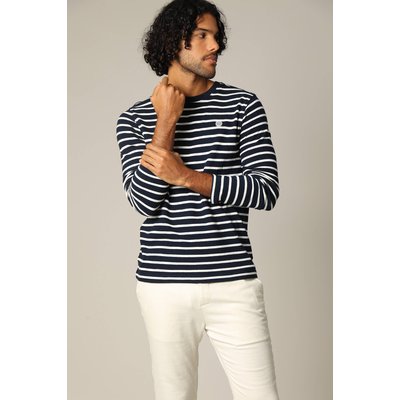 T-shirt en coton à manches longues style marinière DUSTIN DEELUXE