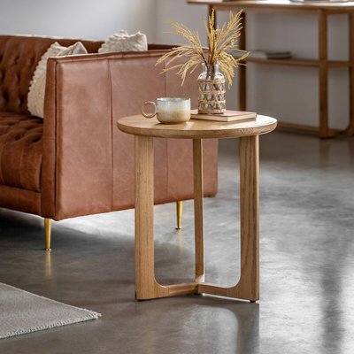 Fallon Oak Side Table SO'HOME