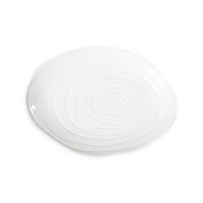 Assiette Ovale Teck Blanche PILLIVUYT