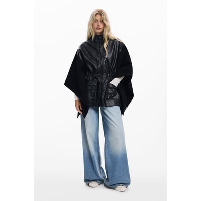 Poncho combiné effet cuir DESIGUAL
