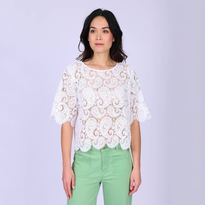 Top guipure Gianni MISE AU GREEN