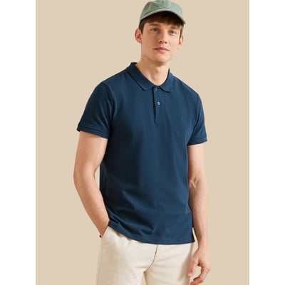Polo uni maille piquée  coton biologique CYRILLUS