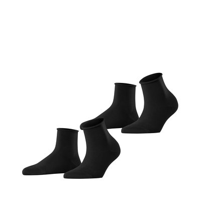 Chaussettes courtes Basic Pure 2-Pack Coton (biologique) Opaque ESPRIT