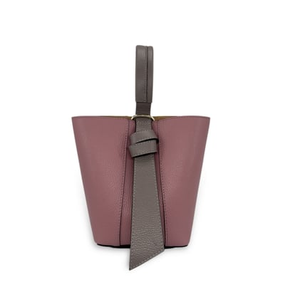 Sac seau et pochette en cuir grainé BIRDIE OH MY BAG