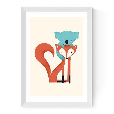 Fox & Koala by Jay Fleck Print EAST END PRINTS
