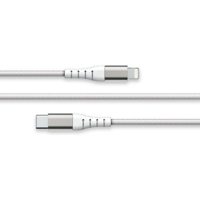 Câble Lightning vers USB-C Renforcé 2m Blanc FORCE POWER
