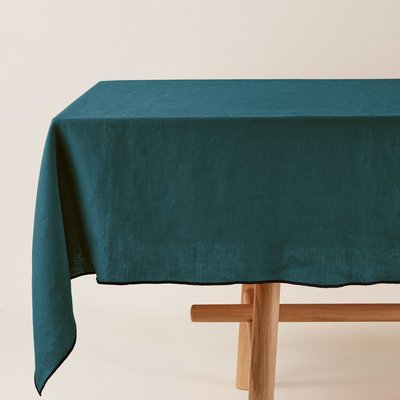 Nappe rectangulaire en 100% lin lavé légèrement froissé  CARLINA MADURA