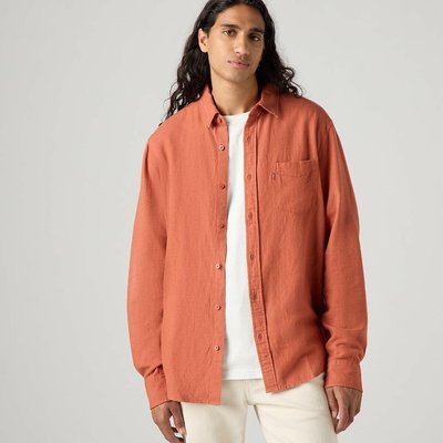 Chemise droite à poche coton lin LEVI'S