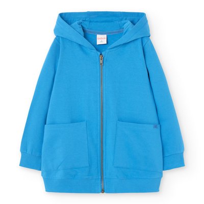 Veste longue en peluche avec double fermeture BOBOLI