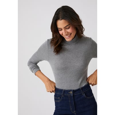 T-shirt col montant fine côte, Thermolactyl Sensitive DAMART