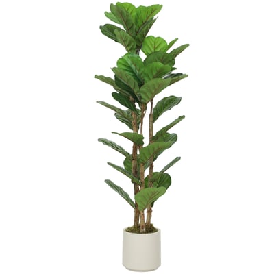 Plantes artificielles PEVA Vert HOMCOM