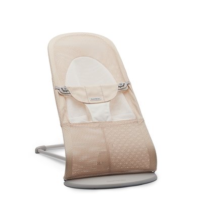 Transat bébé Balance Soft Mesh Rose nacré et blanc BABYBJORN