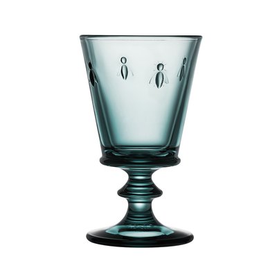 Lot de 6 verres à vin bleu nuit, ABEILLE LA ROCHERE