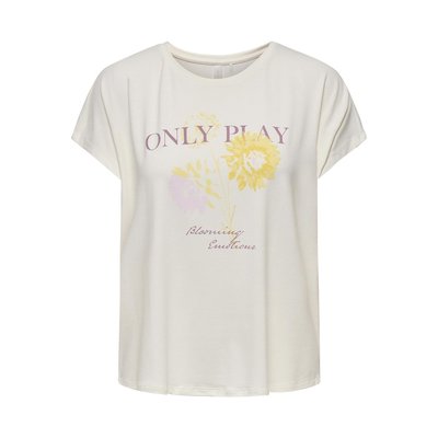 Weites T-Shirt Aubry-Blur On mit Rundhalsausschnitt ONLY PLAY