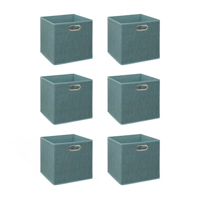 Lot de 6 boîtes de rangement en tissu MIX'N MODUL TOILINUX