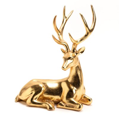 Cerf assis  34 cm AMADEUS
