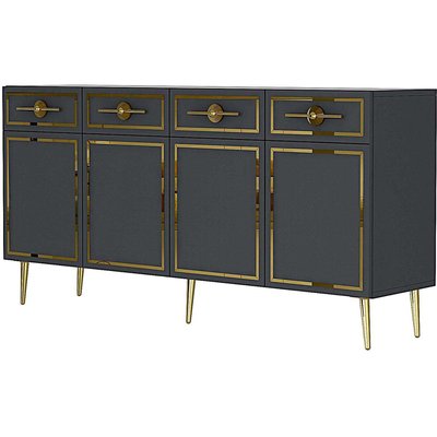 Buffet en aggloméré 4 portes Belly HANAH HOME