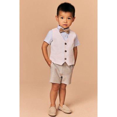Gilet de costume chemise short nœud papillon NEXT