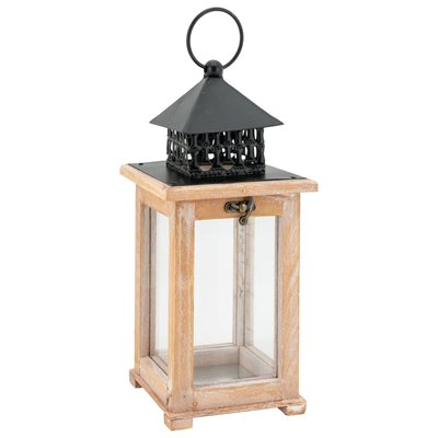 Lanterne de table en pin naturel AUBRY GASPARD