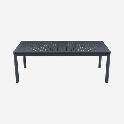 Table de jardin extensible en aluminium NISA HABITAT