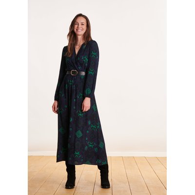 Robe longue cache-cœur à imprimé LA FEE MARABOUTEE
