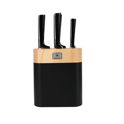 Bloc de 4 couteaux en acier noir - "Scintibois" LAGUIOLE CUISSON