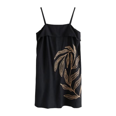 Robe d'été courte à bretelles et col rabat NEXT