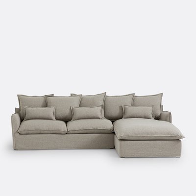 Canapé angle convertible polyester, Odna LA REDOUTE INTERIEURS