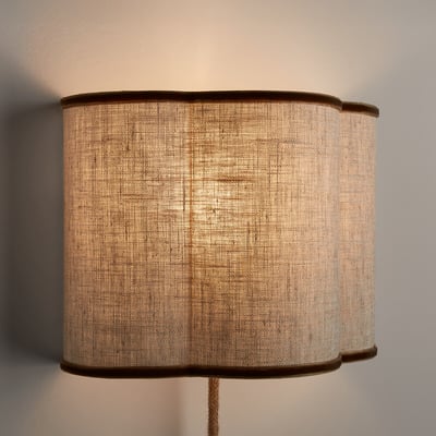 Lámpara de pared de lino y terciopelo, THADE LA REDOUTE INTERIEURS