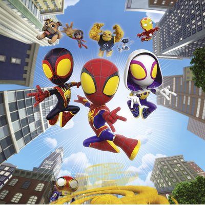 Papier peint Komar - Marvel Spidey and His Amazing Friends Web Spinners - 250 x 250 cm HEXOA