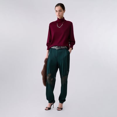 Pull col roulé en laine avec bracelet LIU JO