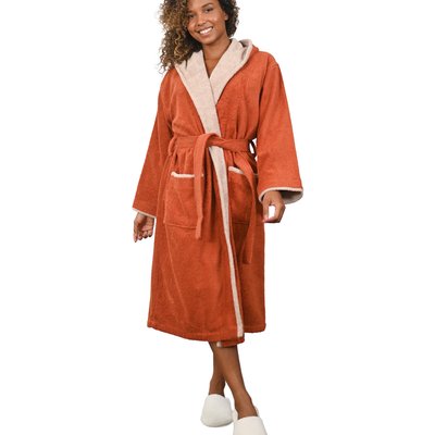 Peignoir à capuche bicolore 420 g/m² DOZMARY SENSEI MAISON