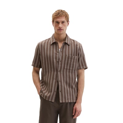 Chemise à manches courtes regular en coton biologique en Leno-Weave MARC O'POLO