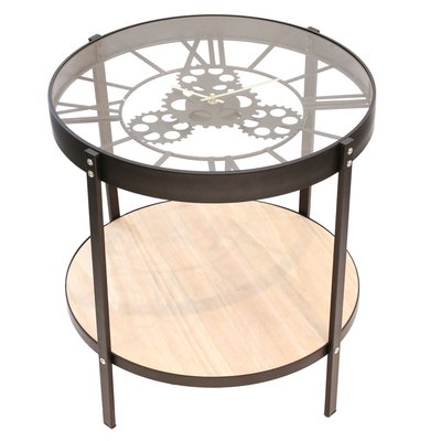 Table d'appoint design horloge vintage Oscar THE HOME DECO FACTORY