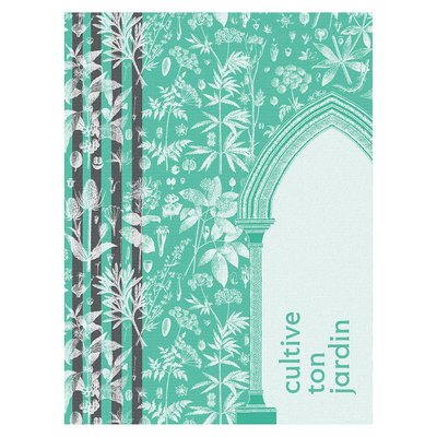 Torchon en Coton, ABBAYE TERRE LE JACQUARD FRANCAIS