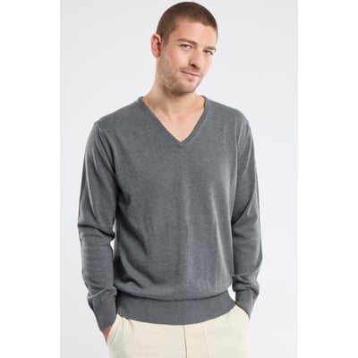 Pull col V en coton HENVIC ARMOR-LUX