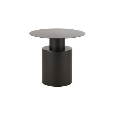 Table basse ronde design en métal noir D55 - MONZA HELLIN, DEPUIS 1862