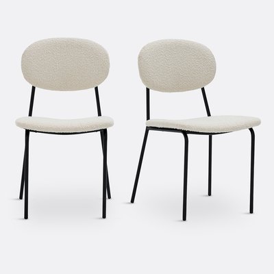 Set van 2 stoelen in bouclé stof, Orga LA REDOUTE INTERIEURS