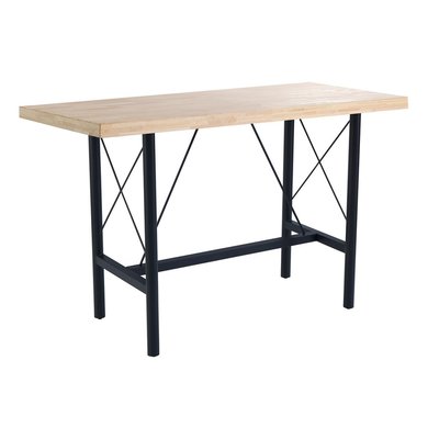 Table haute en bois et acier style industriel - NAPOLI MATHI DESIGN