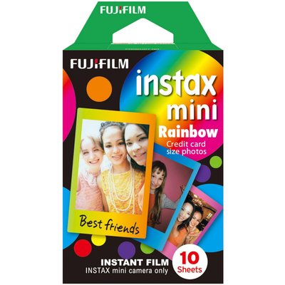 Papier photo instantané Instax Mini Rainbow (x10) FUJIFILM
