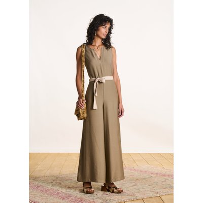 Combinaison sans manches fluide en jacquard LA FEE MARABOUTEE